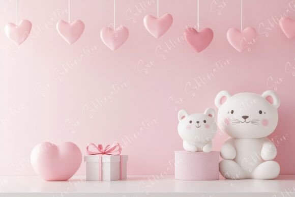 Download Charming Pink and White Teddy Bear - White teddy bear Collection